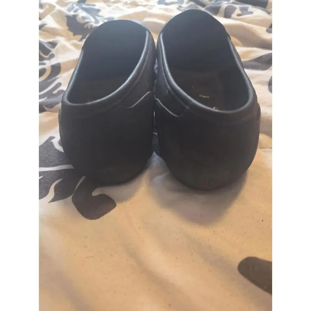 NWT Easy Street Black Snakeskin Texture Comfort Loafers 7 1/2 W - Picture 3 of 5
